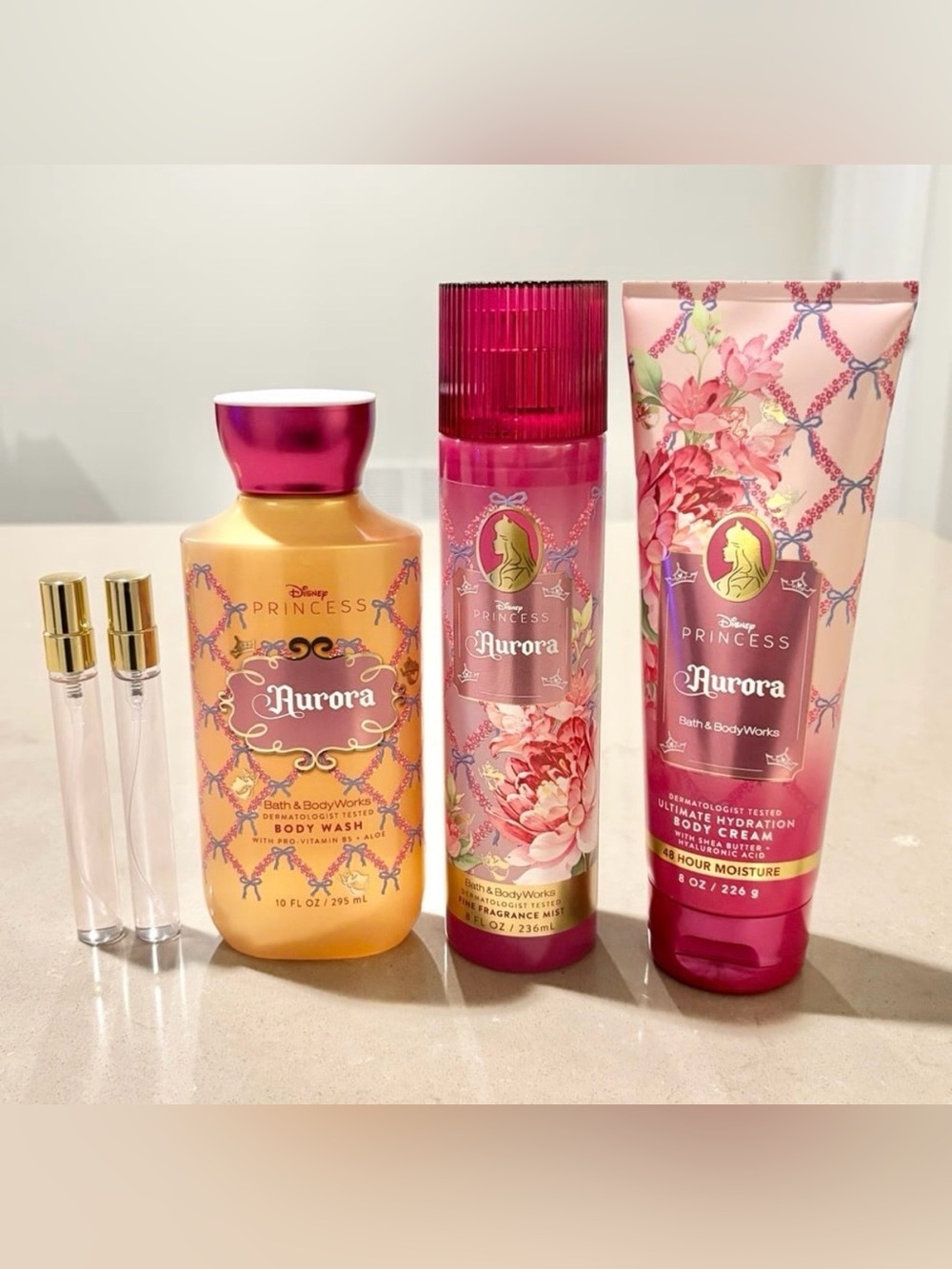 Disney Princess Aurora Bath & Body Works Gift Set + 2 Free Minis